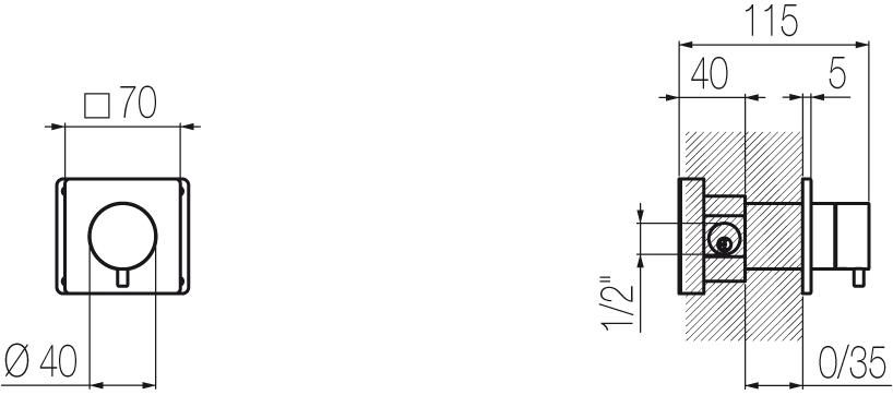 Radomonte 2-ходовой переключатель из нержавеющей стали Okami Dev10-o - Вид №1
