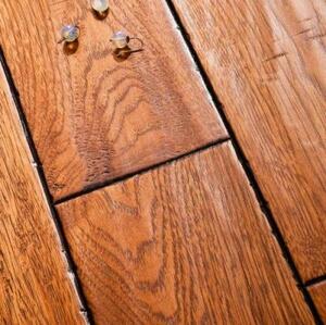 Массивная доска Parketoff Экзотика Дакота Гикори (Рельефная) 310-1620х127 мм.