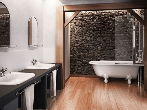 Ванна акриловая Hampton правосторонняя с ножками L1W Hampton Burlington E14, L1W - Вид №1