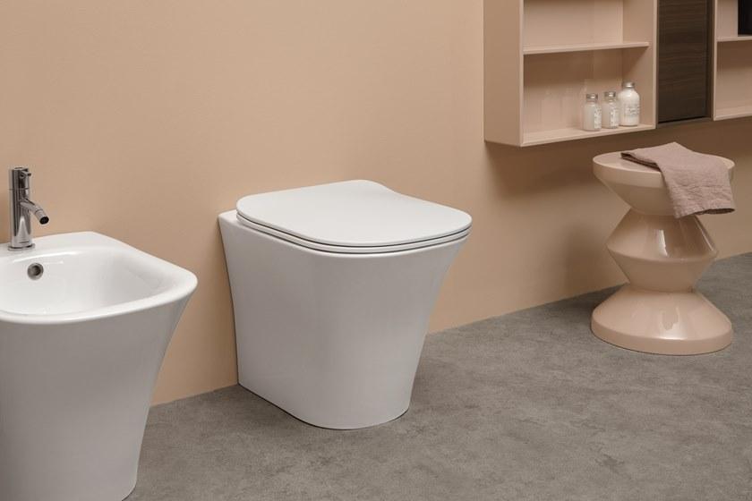 Приставной унитаз напольный Белый Antonio Lupi Design  Италия Antoniolupi sun-id-1506074 - Вид №3