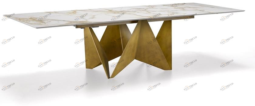 Natisa Раздвижной стол из металла и столешница из керамогранита sun-id-1498025