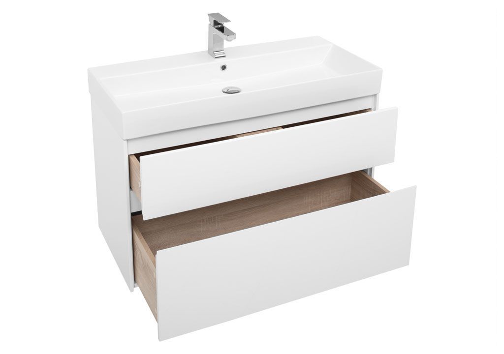 Мебель для ванной Aquanet Бруклин 100 белый 00207800 - Вид №3