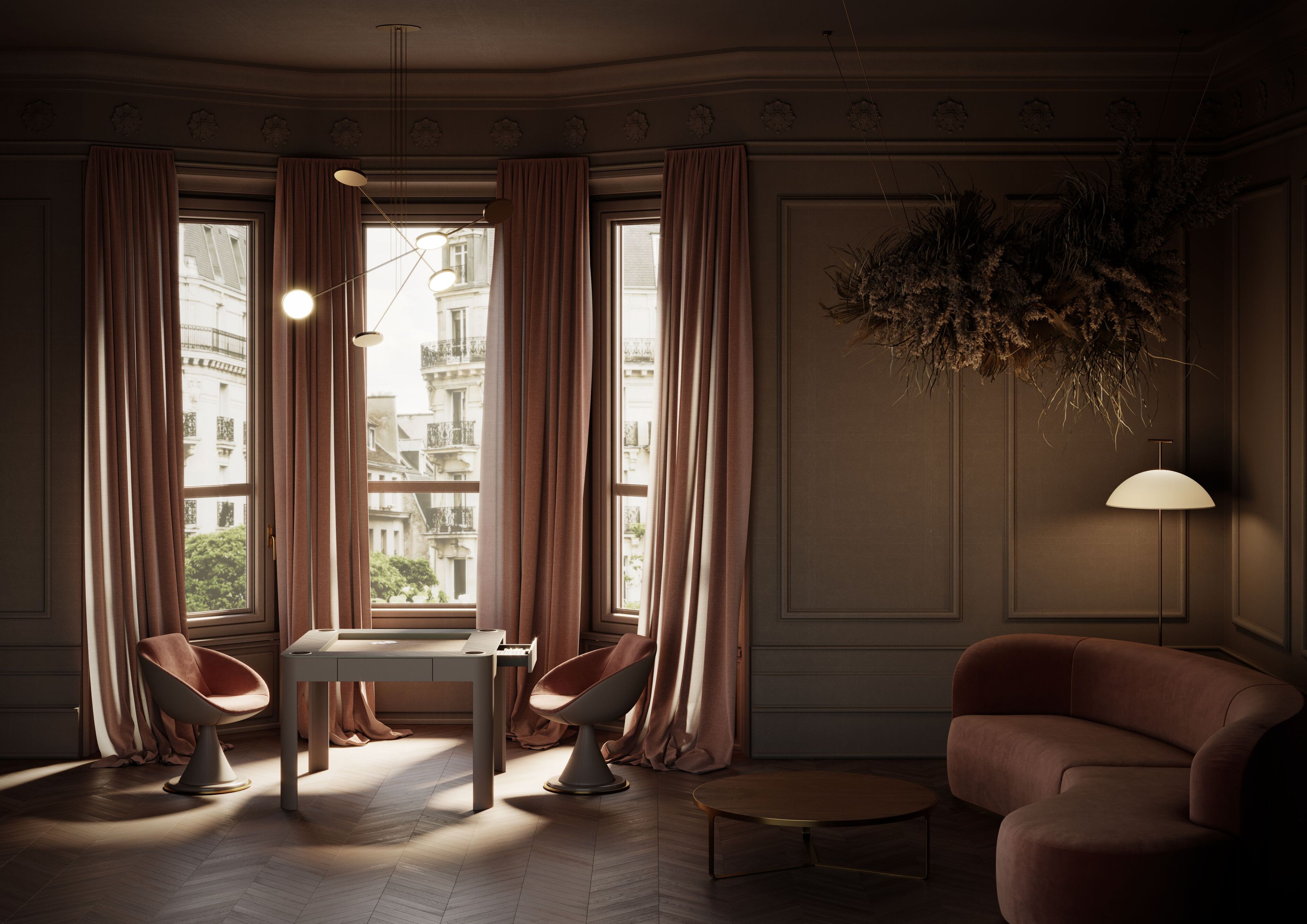 Деревянный квадратный стол для нардов Vismara Design ENIGMA ARCH-00143324 - Вид №3