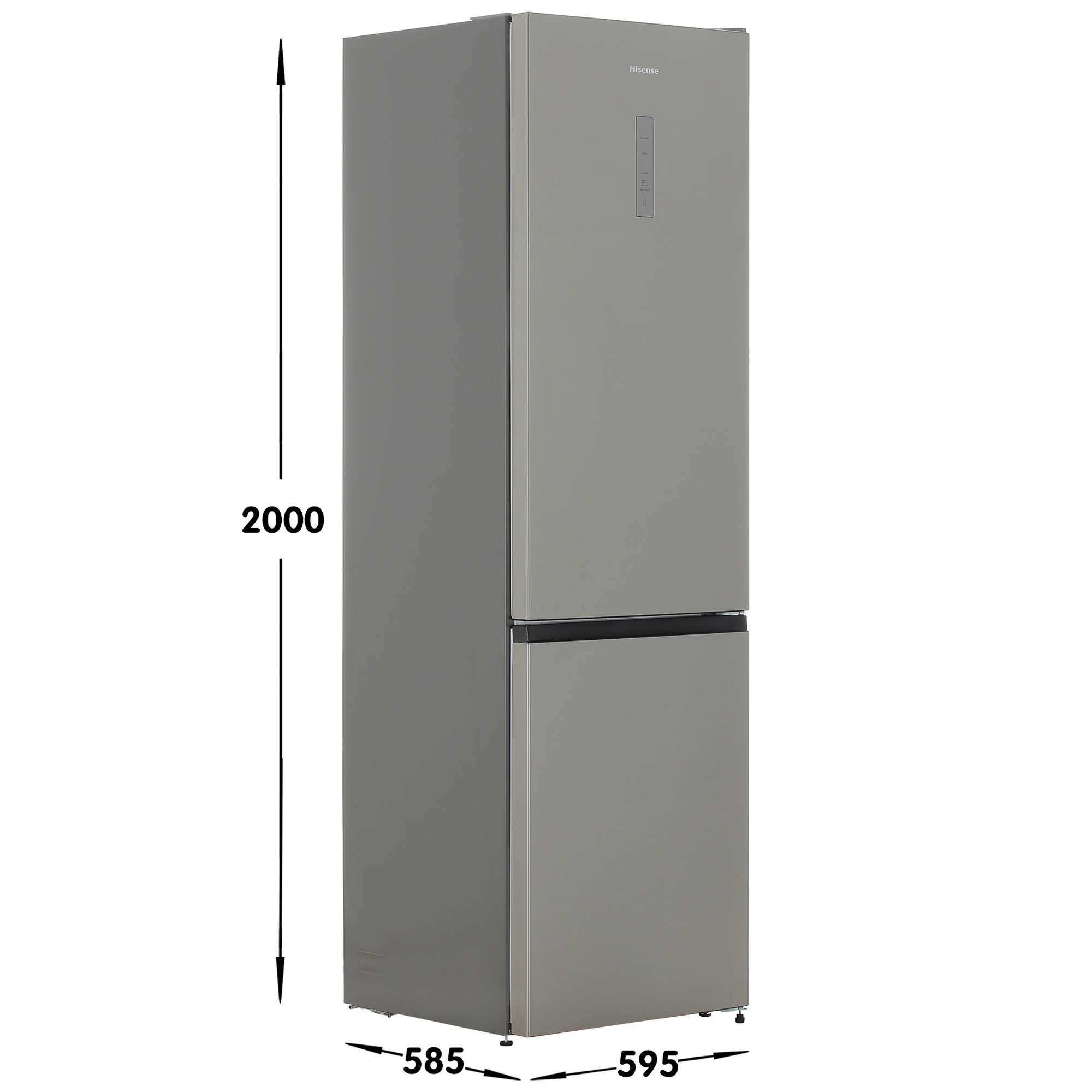 9063231 Холодильник с морозильником   Hisense RB434N4BC2 серебристый STDN-0011915 - Вид №6