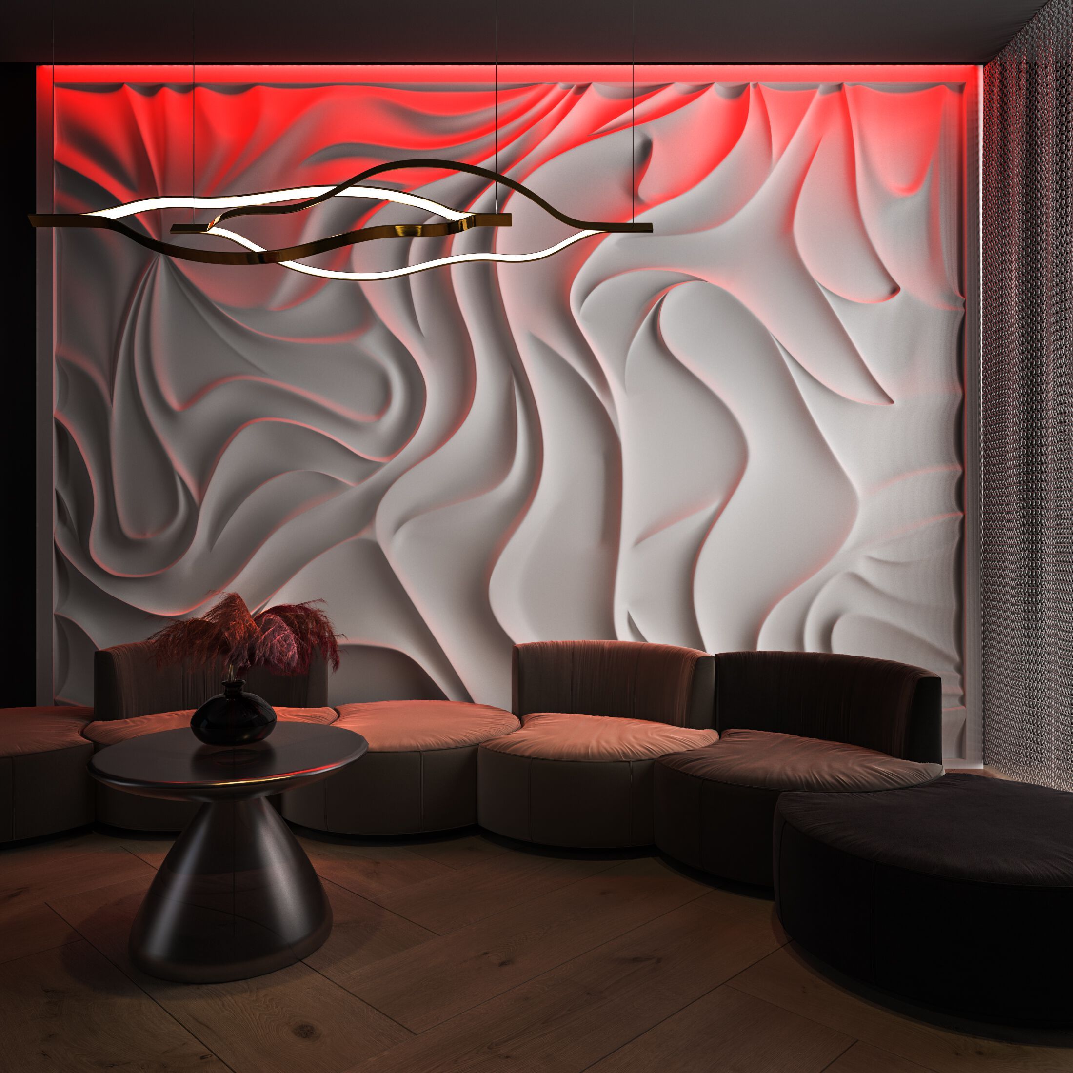 Трехмерная декоративная гипсовая панель WallDeco VELVET ARCH-00142639