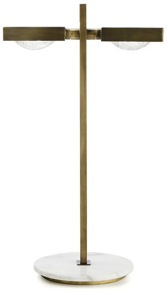 MARIONI Регулируемая светодиодная настольная лампа из латуни Cecile 02805d - Вид №1