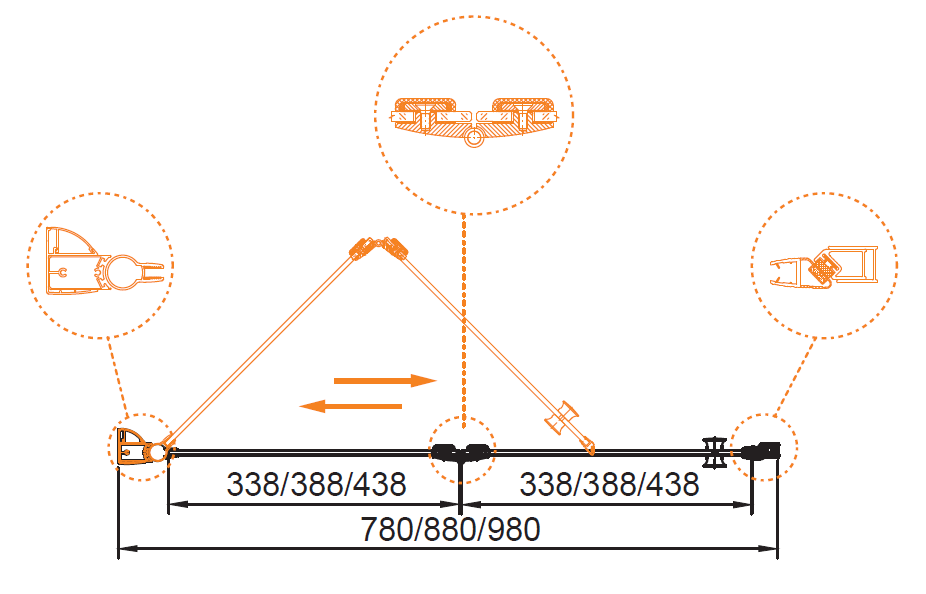 Душевая дверь в нишу CEZARES ELENA-W-BS-12-90-P-Cr-R - Вид №4