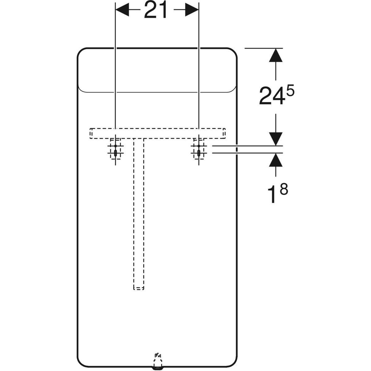 Зеркало со встроенным настенным освещением для ванной комнаты Geberit Option ARCH-00060536 - Вид №7