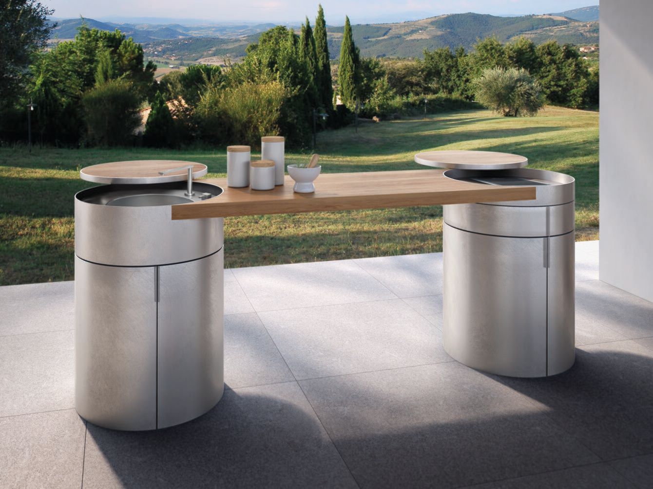 Стальная наружная кухня Xera by Arex STEAM ARCH-00136585