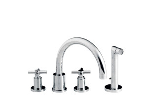 Набор для ванны с 4 отверстиями и ручным душем