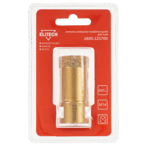 Алмазная коронка алмазная Elitech 1820.121700 9186954