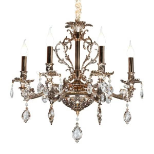 Подвесная люстра Omnilux Nureci OML-74903-08 OMNILUX ДИЗАЙНЕРСКИЕ, NURECI 187196 Золотой