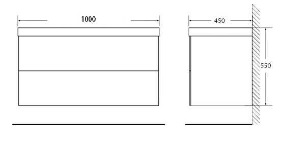 Мебель для ванной BelBagno REGINA-1000-2C-SO-SV-BLUM - Вид №2