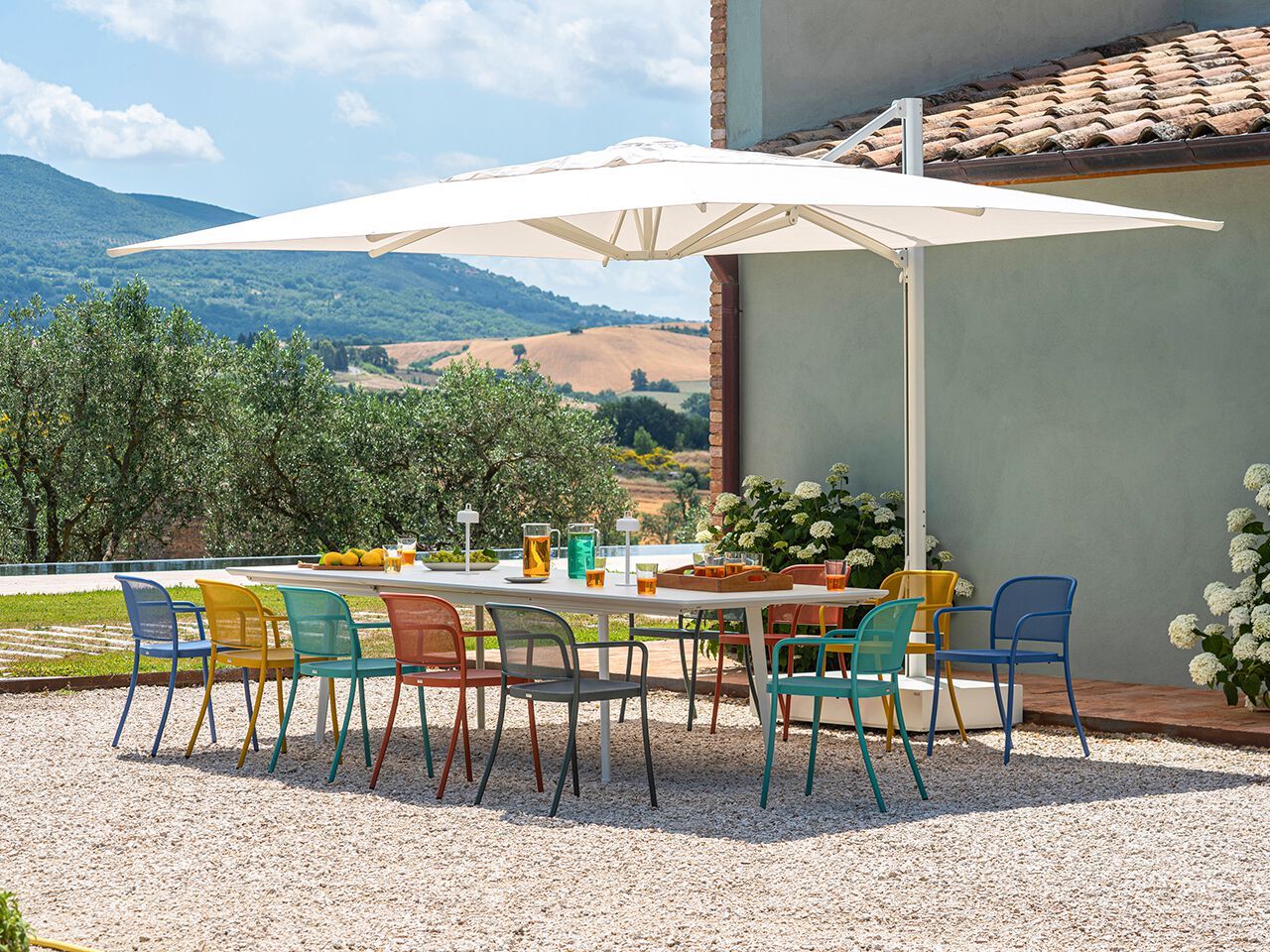 Стальной садовый стул с подлокотниками emu кафе ARCH-00078509 - Вид №6