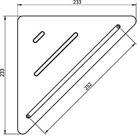 73451-WH Душевая полка подвесная со скребком съемным цвет белый LANGBERGER Accessories - Вид №2