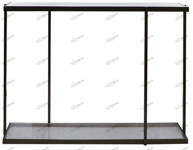 Duvivier Canapés Прямоугольная стеклянная консоль с металлической структурой Rio Riocl12v