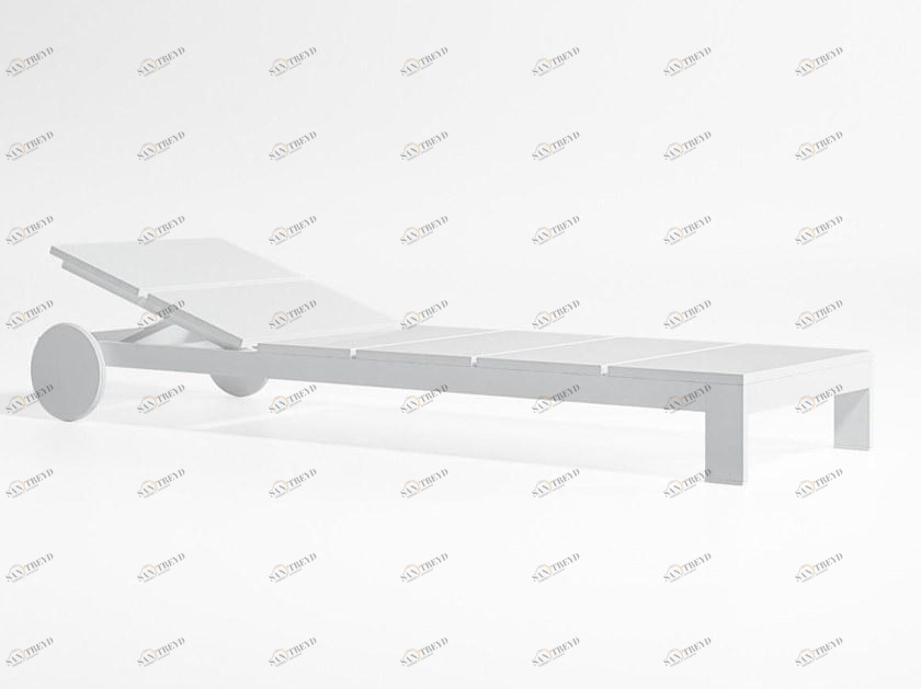 GANDIABLASCO Садовая кушетка из алюминия на колесиках Na xemena sun-id-1360817