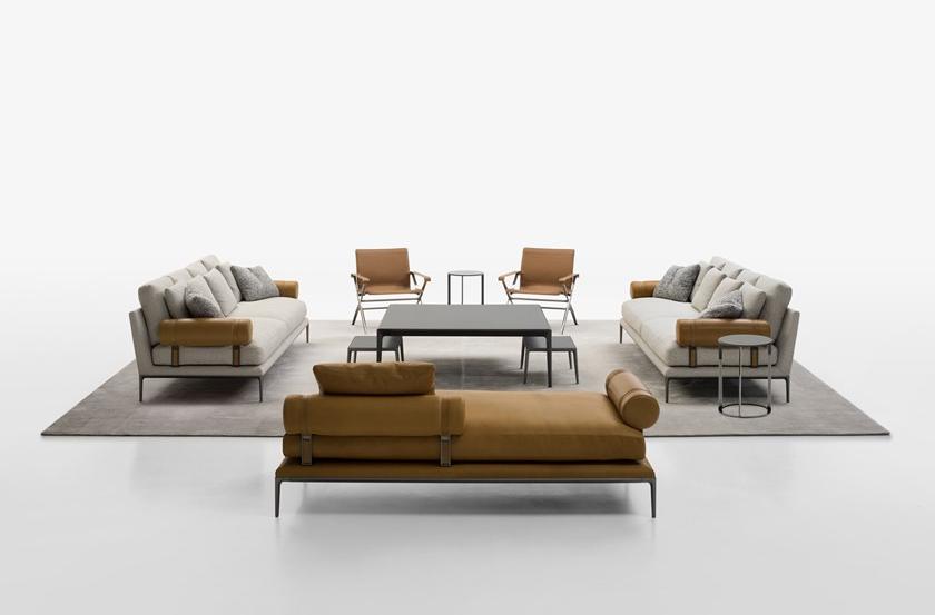 B&B Italia Кожаная кушетка Atoll sun-id-1454804 - Вид №1