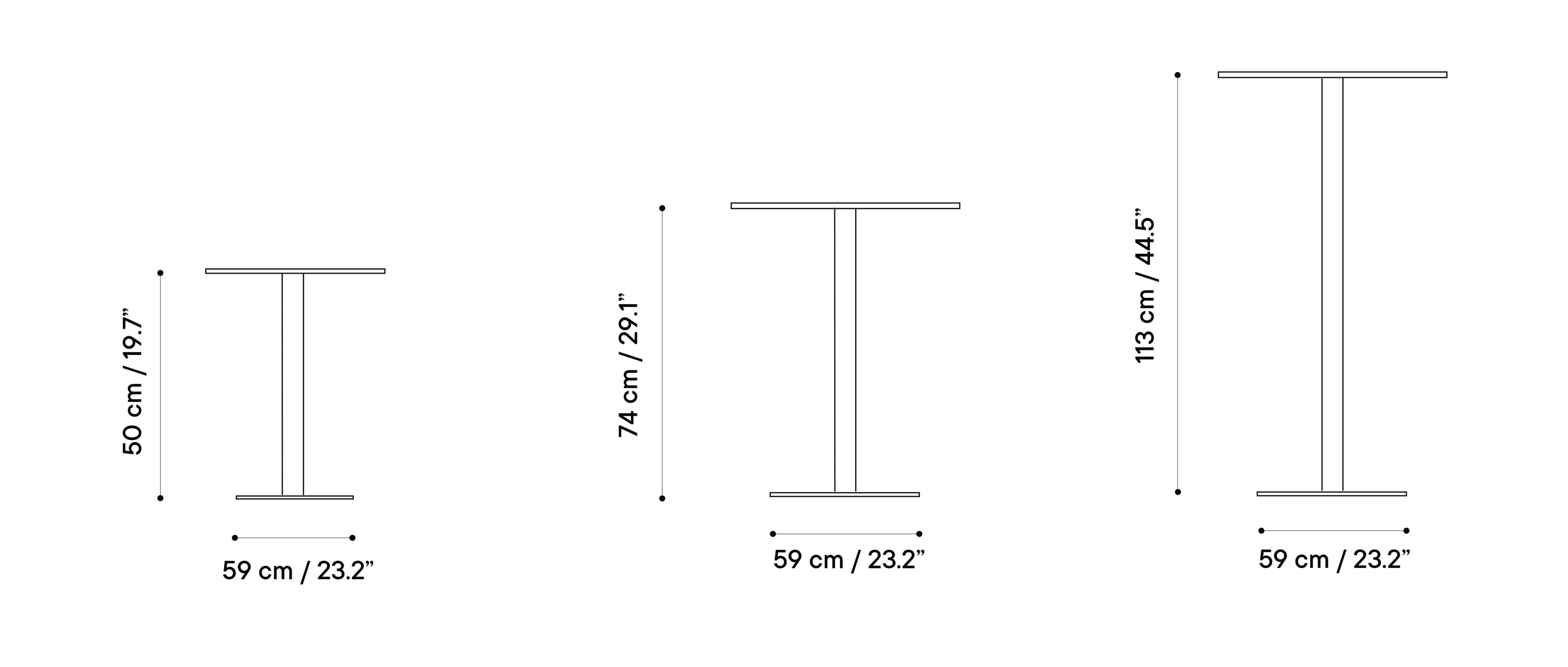 Круглый садовый столик из оцинкованной стали iSimar Антиб ARCH-00125726 - Вид №2