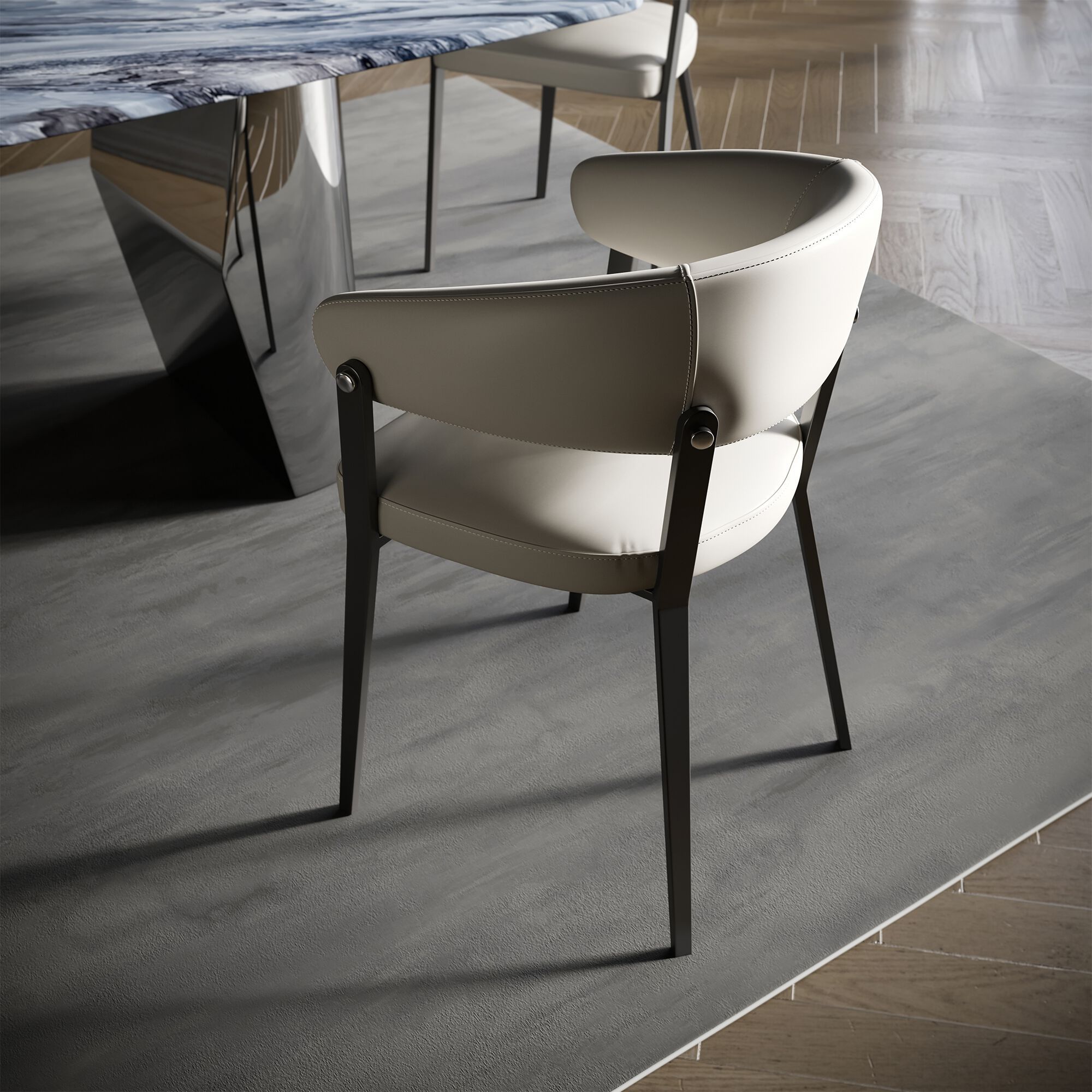 Стул из искусственной кожи с подлокотниками GIULIA GRILLO TRADIZIONALE ARCH-00112611 - Вид №10