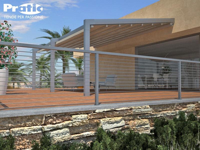 PRATIC F.lli ORIOLI Алюминиевая пергола со сдвижной крышкой Tecnic sun-id-1349360 - Вид №1