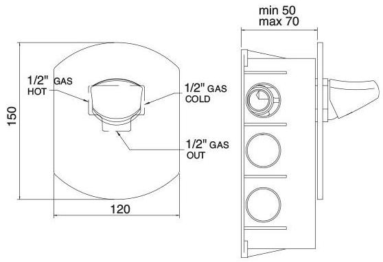 Rubinetterie Treemme Hedo'  0908  - Вид №1
