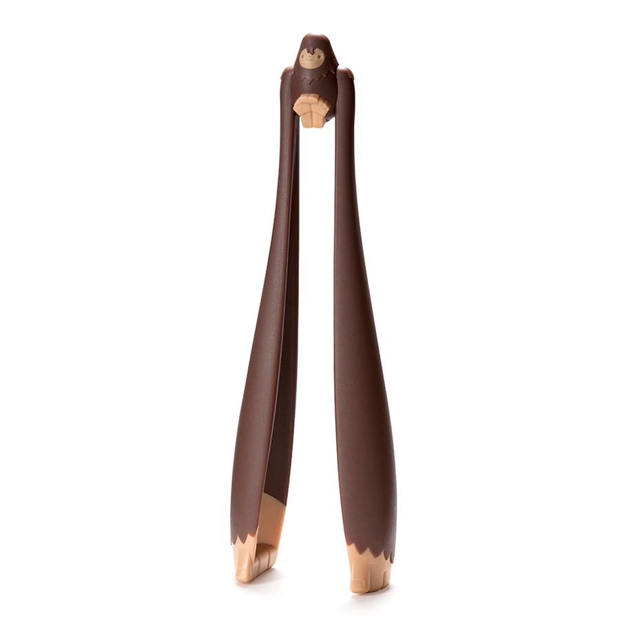 OT868 Щипцы салатные big foot коричневые OTOTO 