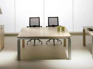 IFT Квадратный стол для переговоров из шпона дерева Electa