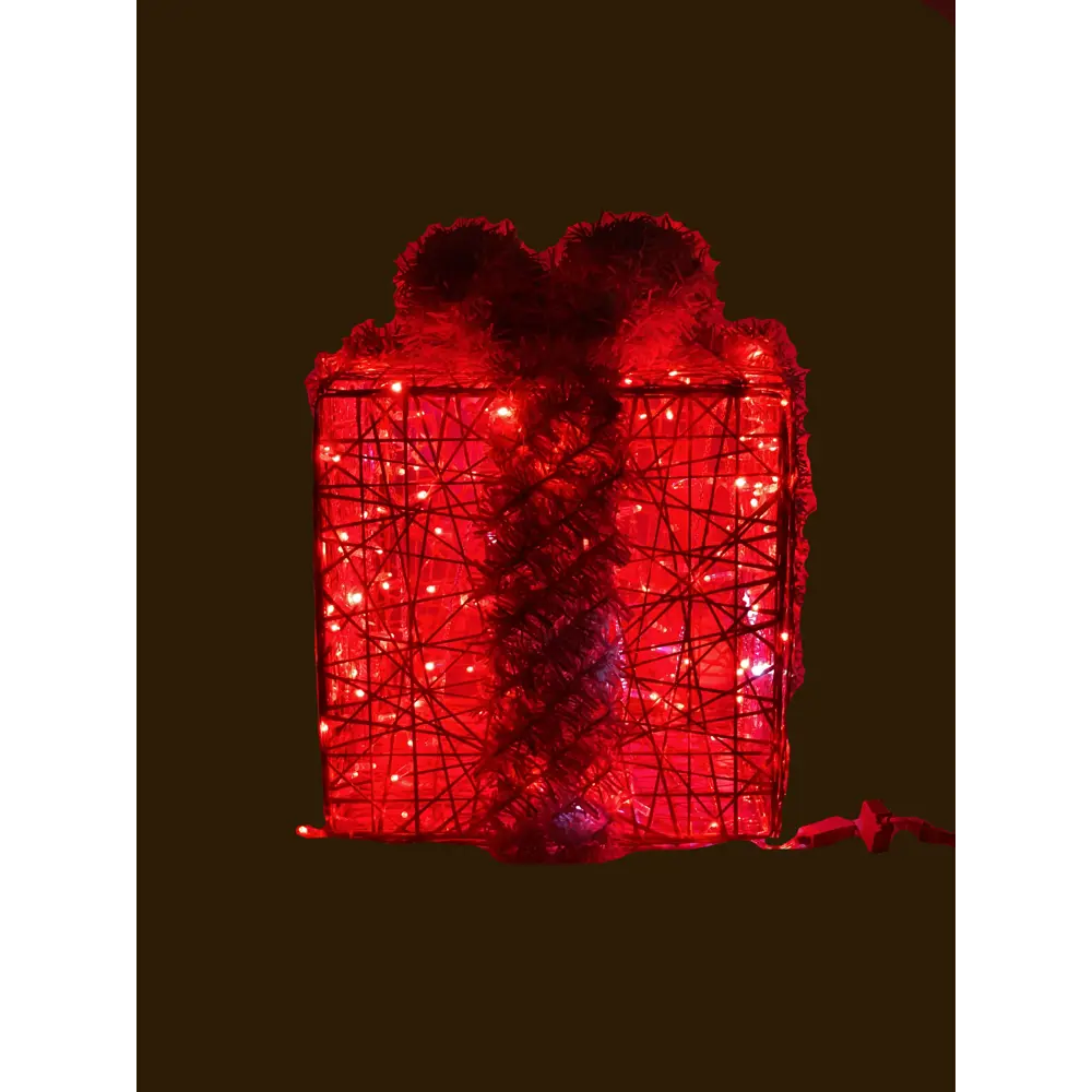 Электрическая светящиеся фигура Подарок 400 LED 180x180x180 см теплый белый свет 86164003 STLM-2202754 AJURIO 