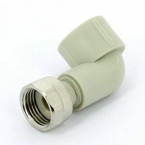 Угол с накидной гайкой и отверстием под пломбу ВР 20х3/4" полипропилен FV-PLAST