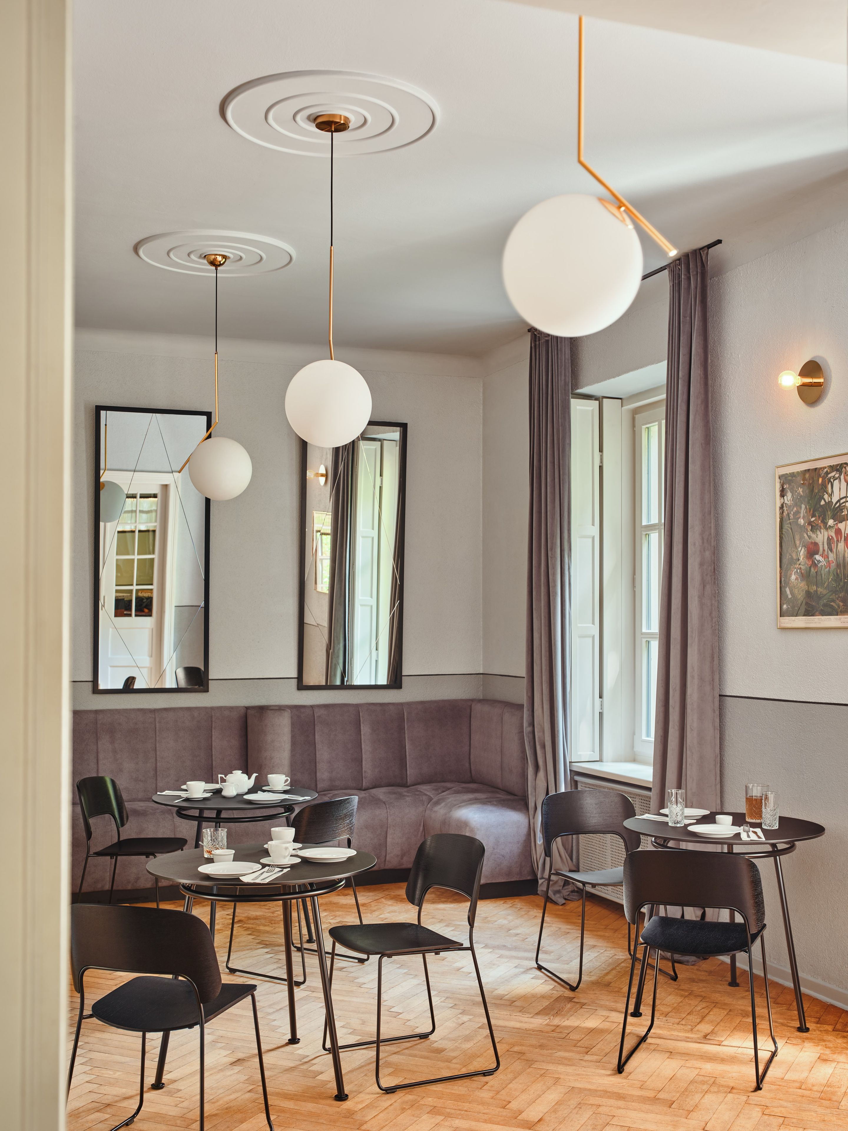 Круглый металлический обеденный стол MDD новая школа ARCH-00138146 - Вид №14