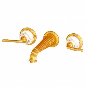 C68-1303 C68-1303 Настенный комплект для раковины на 3 отверстия ХРУСТАЛЬНЫЙ КУПОЛ Cristal & Bronze COUPOLE CRISTAL