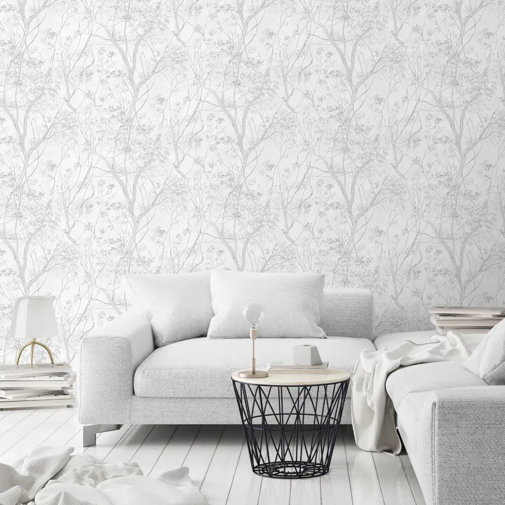 Обои флизелиновые Victoria Stenova Yakutia белые 1.06 м VS281811 STLM-2145373 - Вид №2