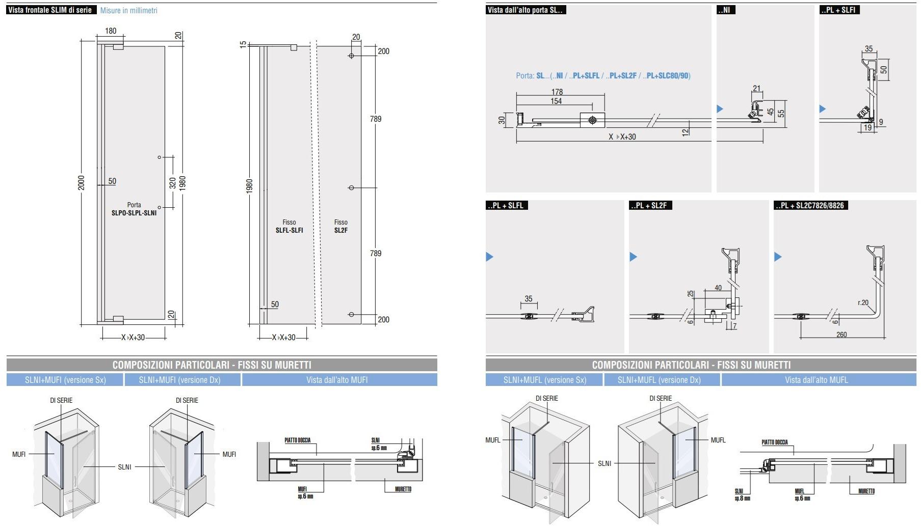 DISENIA Душевая кабина с двухстворчатой ​​угловой дверцей Slim sun-id-1432980 - Вид №2