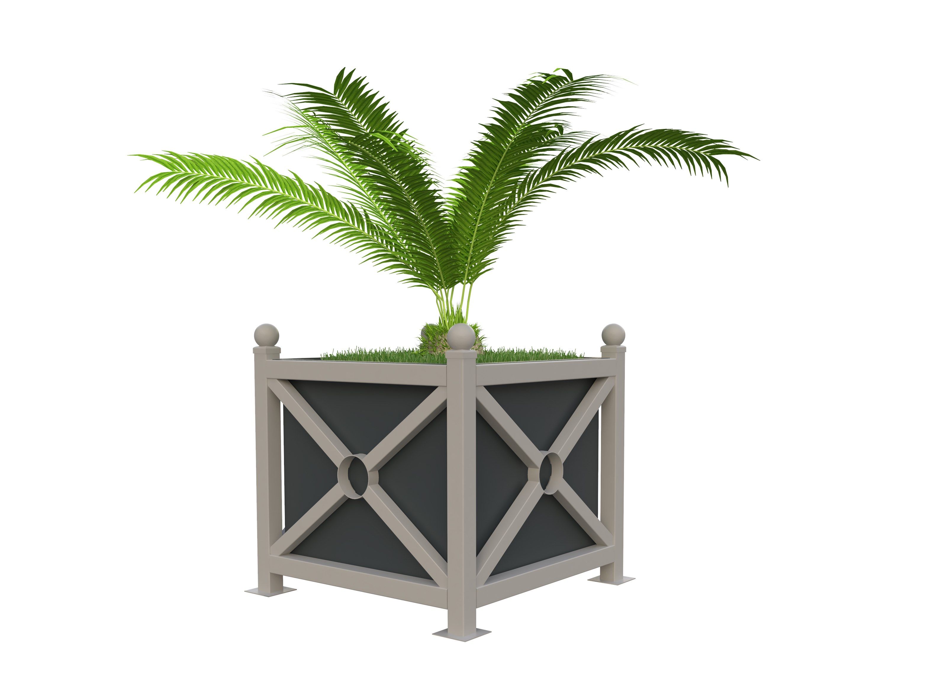 Стальная плантатор Lazzari QUADRA ARCH-00016673 - Вид №3