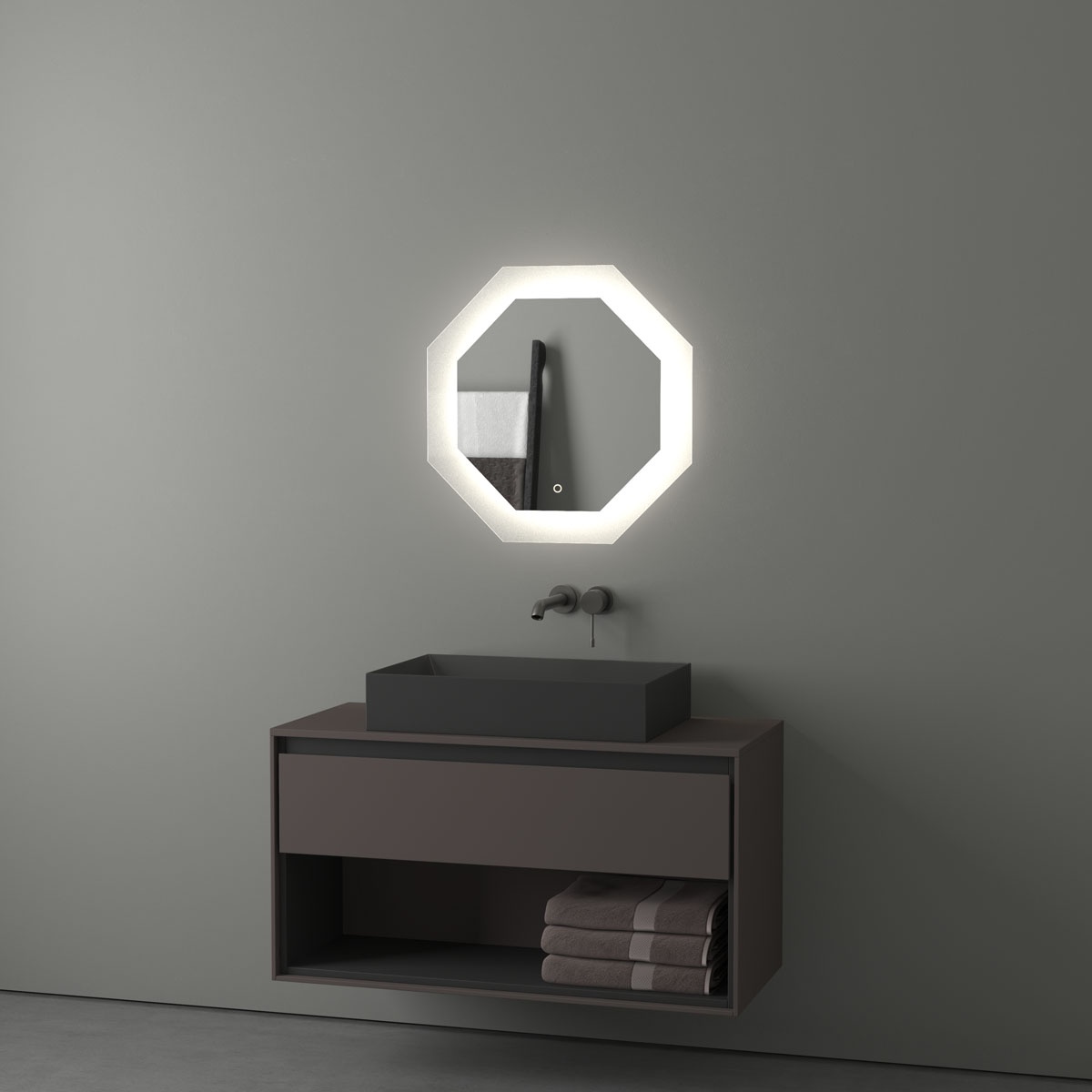 BY 2603 Зеркало с LED-подсветкой 19 W EVOFORM Ledshine - Вид №3