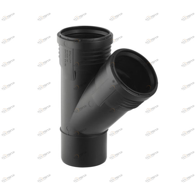 Тройник 45° DN50/50 Geberit Silent-PP Santreyd 390.232.14.1