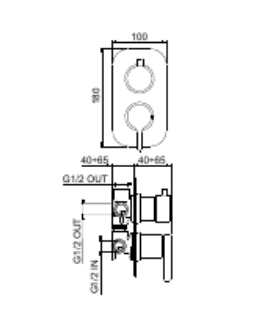 CO880601015 Смеситель для душа , хром Webert Coral - Вид №1