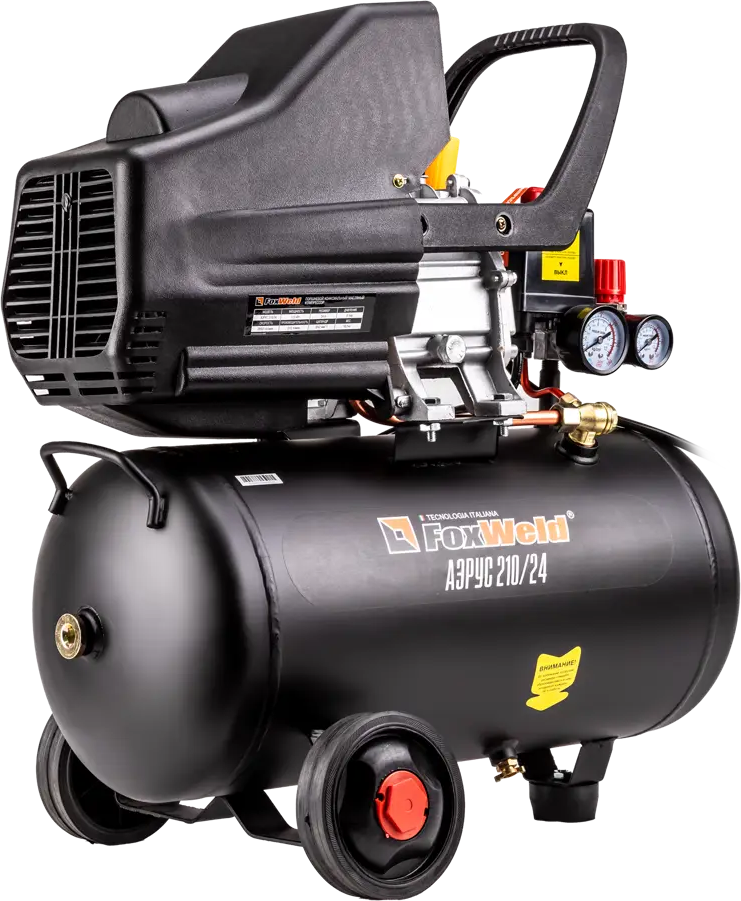 Компрессор масляный АЭРУС 24 л с производительностью 210 л/мин 15308753