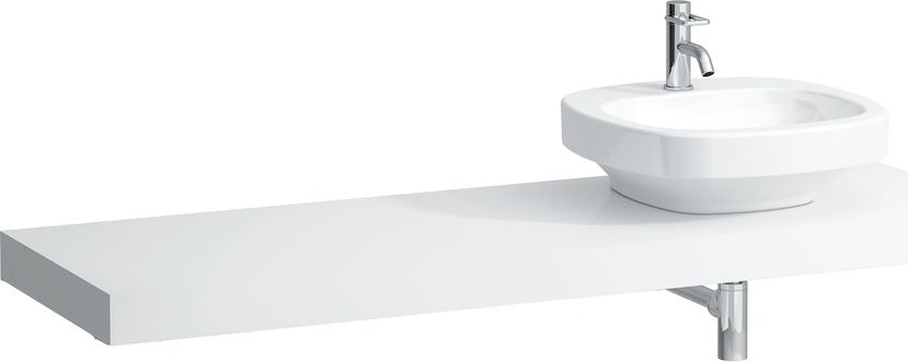 H4051530754631 Столешница 1600мм с вырезом справа, включает 3 консоли LAUFEN PRO