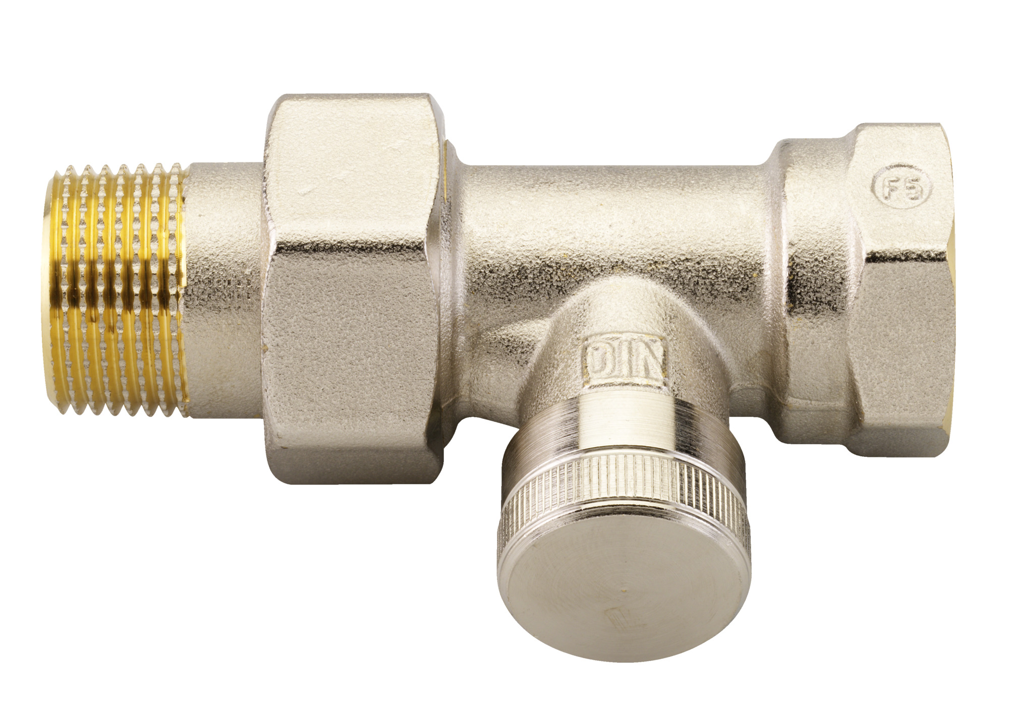 Danfoss Клапан RLV для бокового присоединения к радиатору RLV Клапан запорный Ду20, прямой 003L0146  - Вид №9