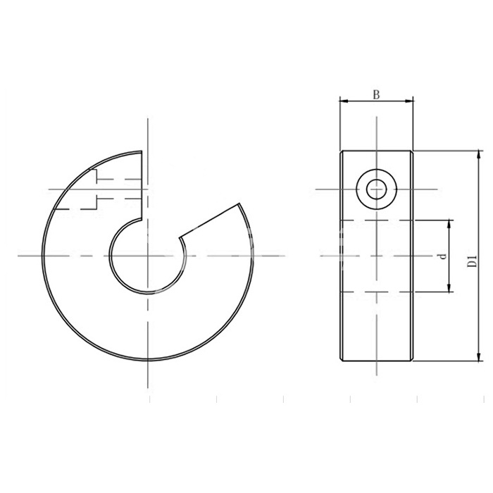 IS739 Ограничитель для вала TBR25 SXT25 ISKRA  - Вид №1