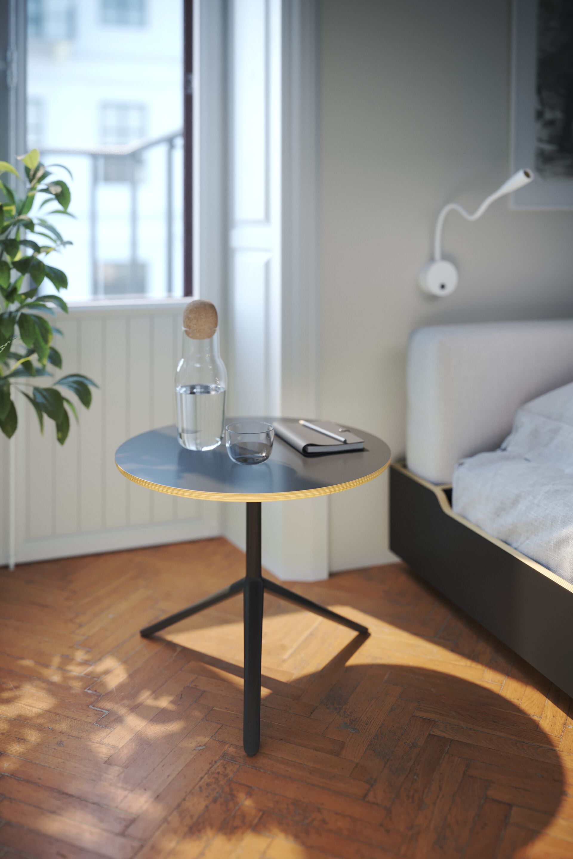 Круглый березовый журнальный столик Müller Small Living COCO ARCH-00112165 - Вид №7