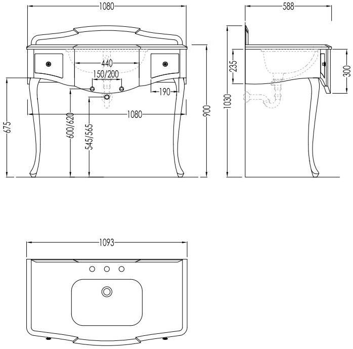 Devon&Devon Мебель для умывальника с ящиками sun-id-1387227 - Вид №3