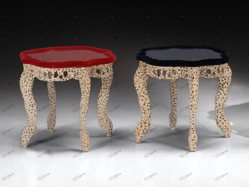 Mirabili Журнальный столик из дерева и стекла Mirabili arte d'abitare sun-id-1508221