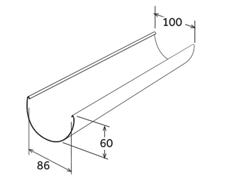 ПВХ желоба модель 100 First Corporation First Plast ARCH-00016918 - Вид №1