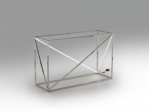 098617 Консоль с подсветкой LED сталь Schuller Moonlight