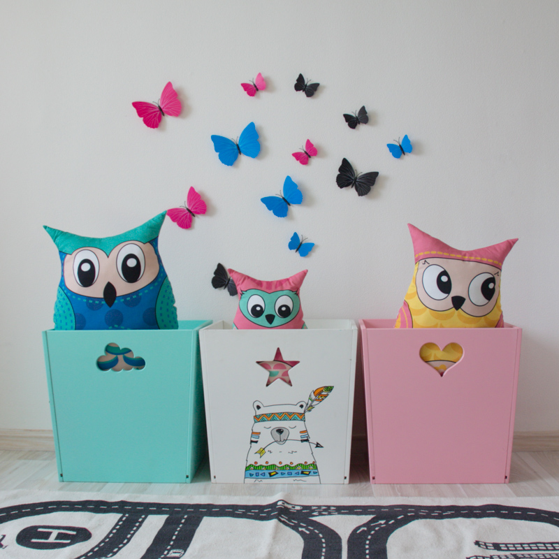 Деревянный ящик для игрушек, белый со звездочкой VAMVIGVAM  282039 Белый Santreyd  - Вид №2