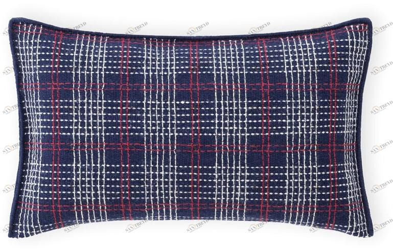 GAN Прямоугольная подушка из шерсти в шотландскую клетку Lan sun-id-1479798