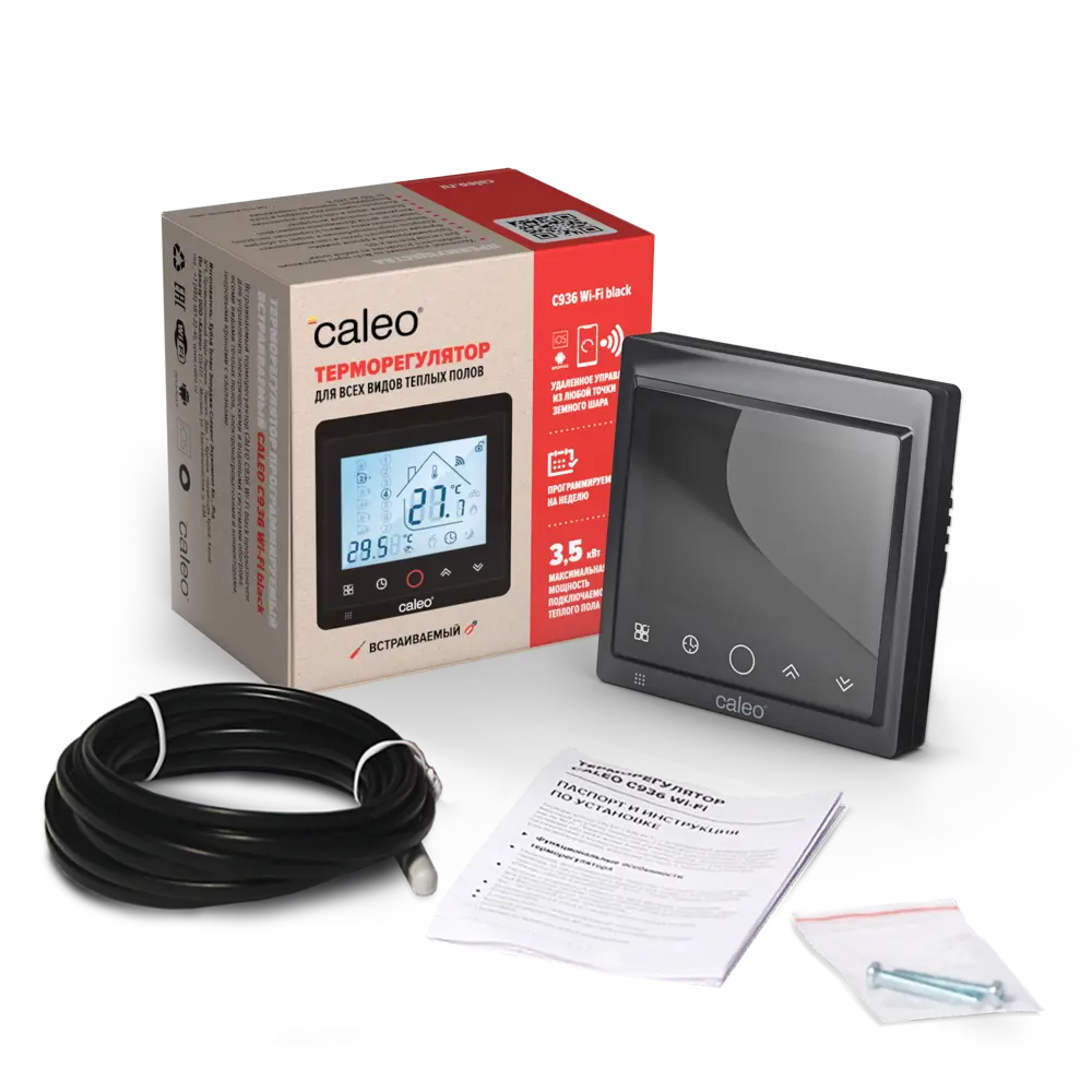 Терморегулятор CALEO C936 Wi-Fi для системы теплого пола 86405680 STLM-0068681 - Вид №5